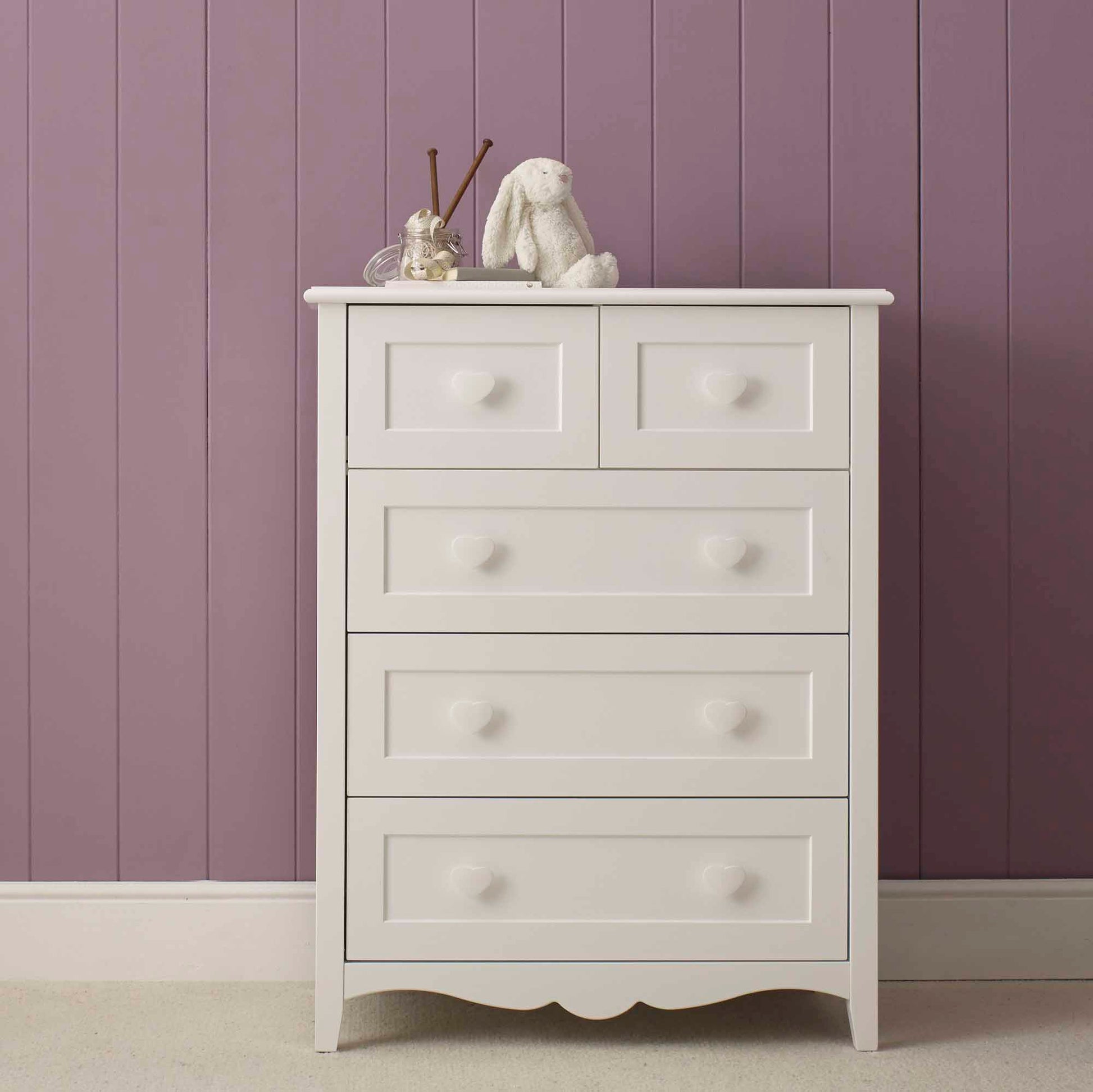 Princess 5 Drawer Chest of Drawers