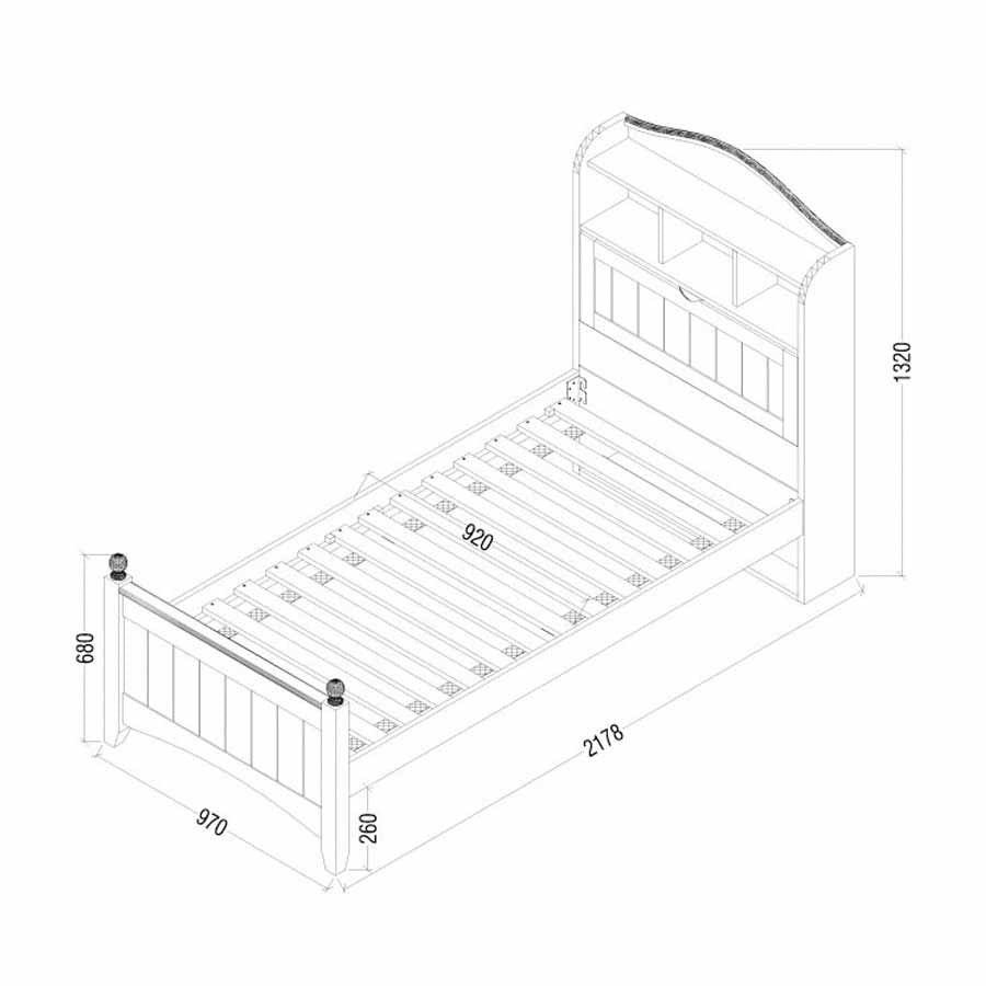 alexia storage bed