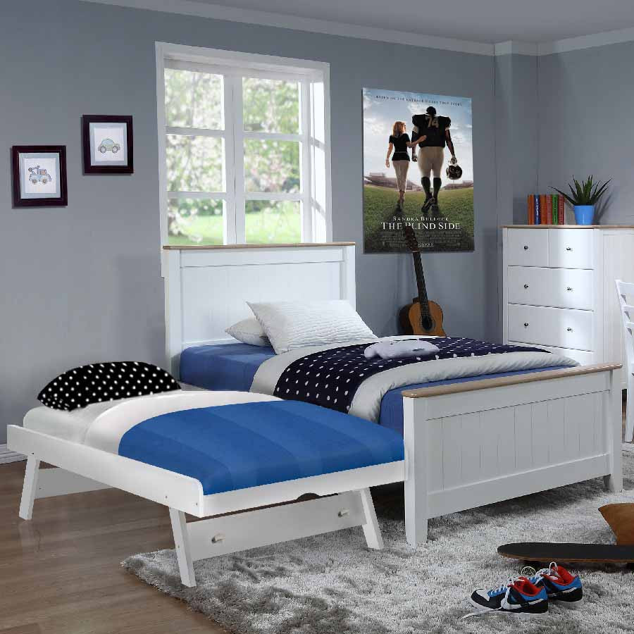 bed pop up trundle raising guest sleep space