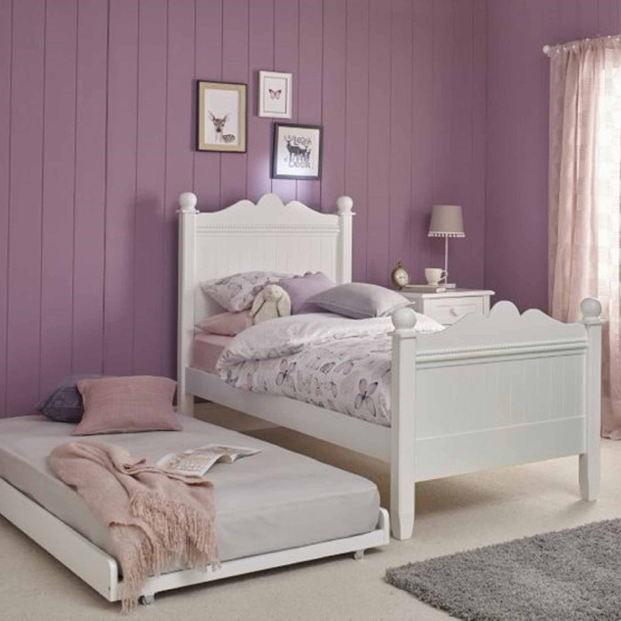 single princess bed with trundle