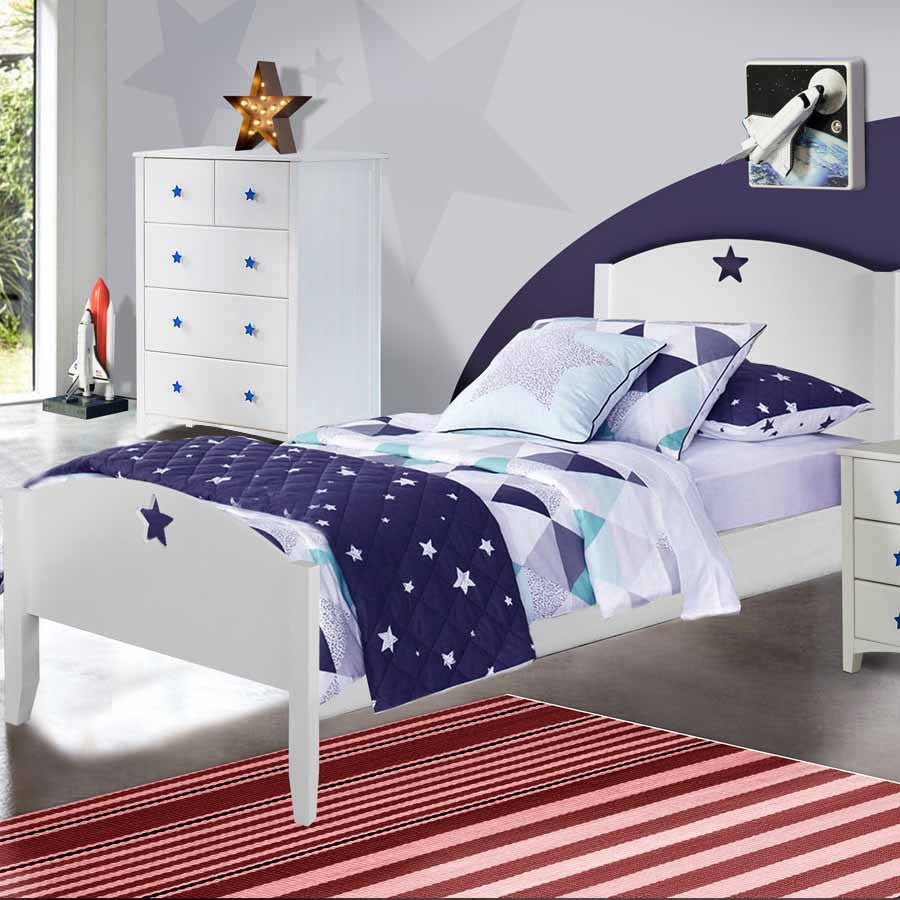 Starlight Single Bed children solid wood furniture tcfc