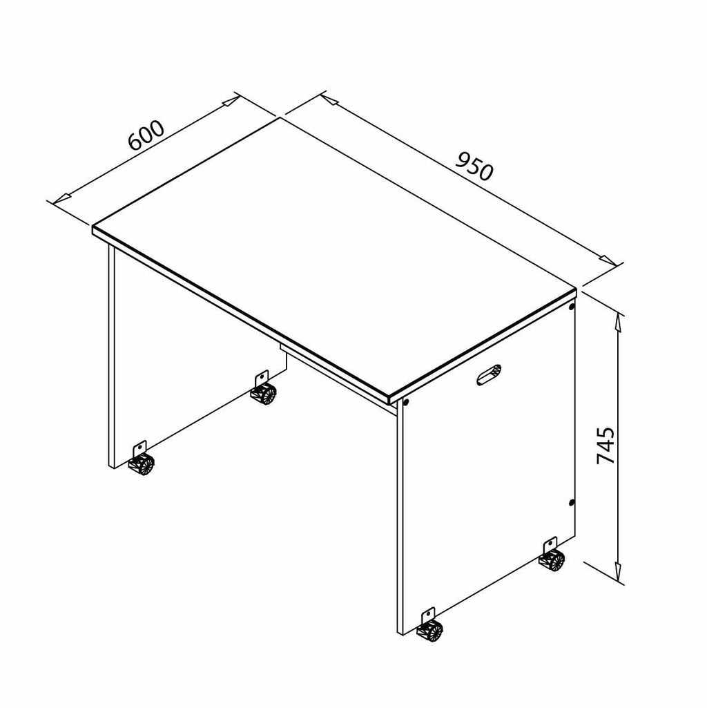 tweedle desk wheels mid sleeper study revision children