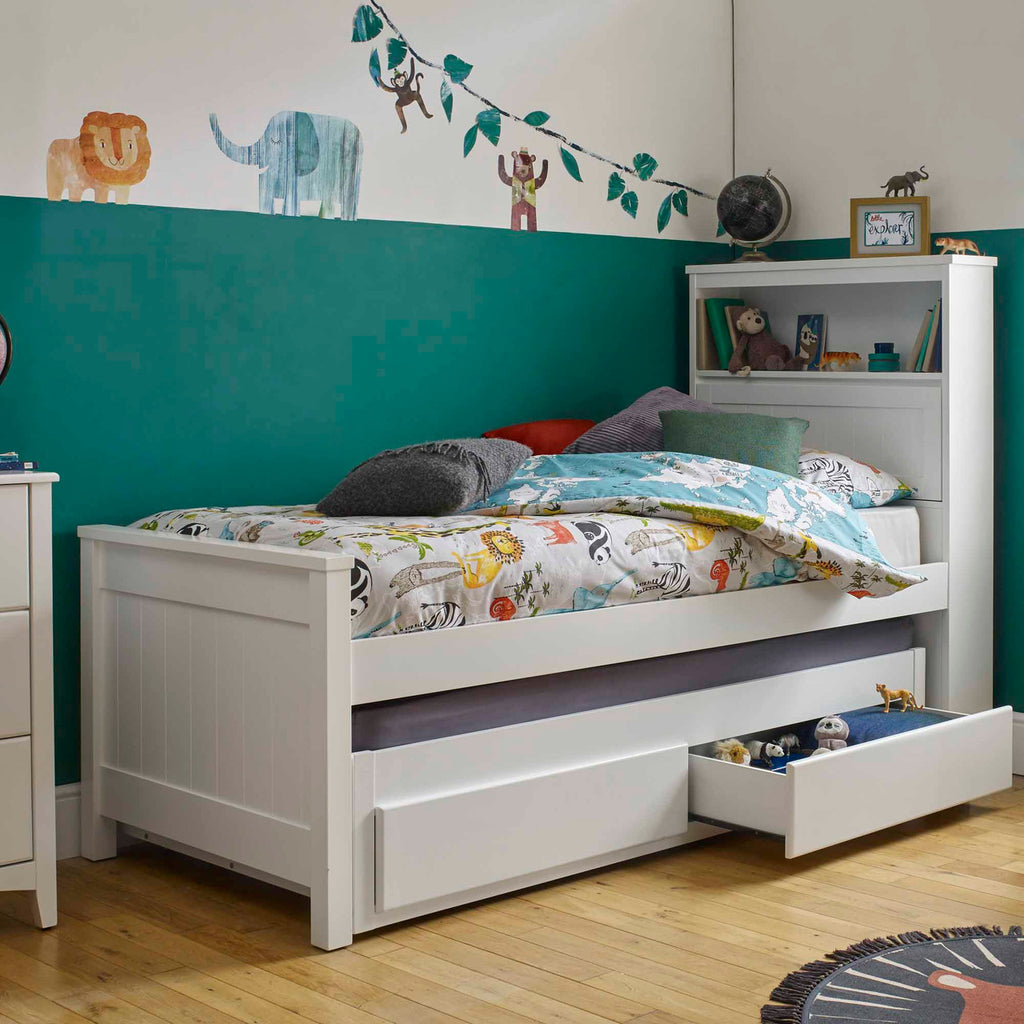 Butterworth Captains Bed childrens high white storage extra bed