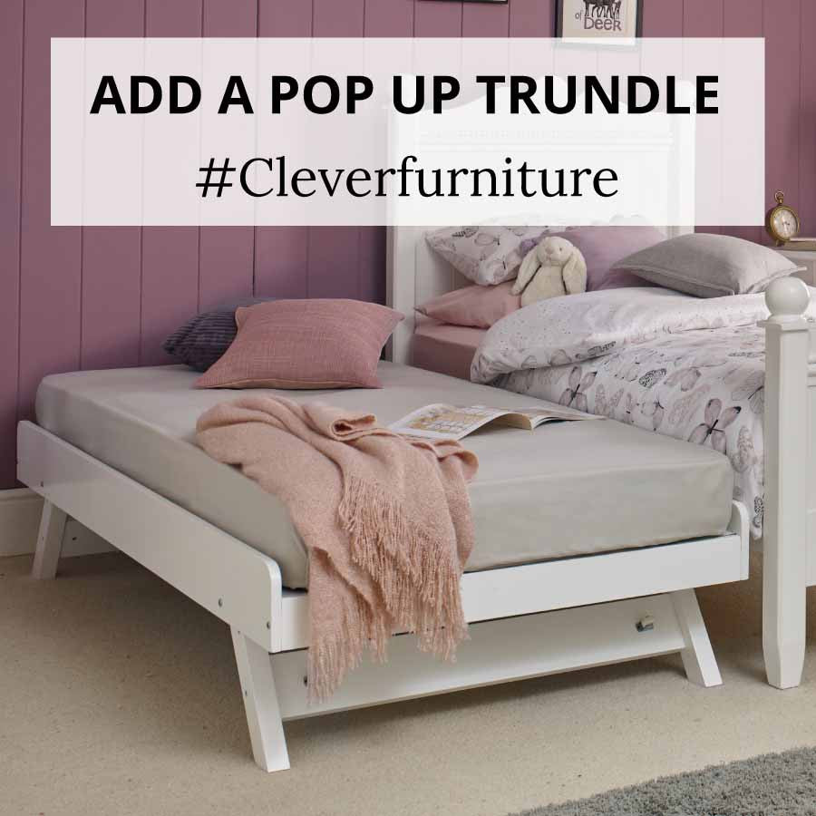 pop up trundle bed wood