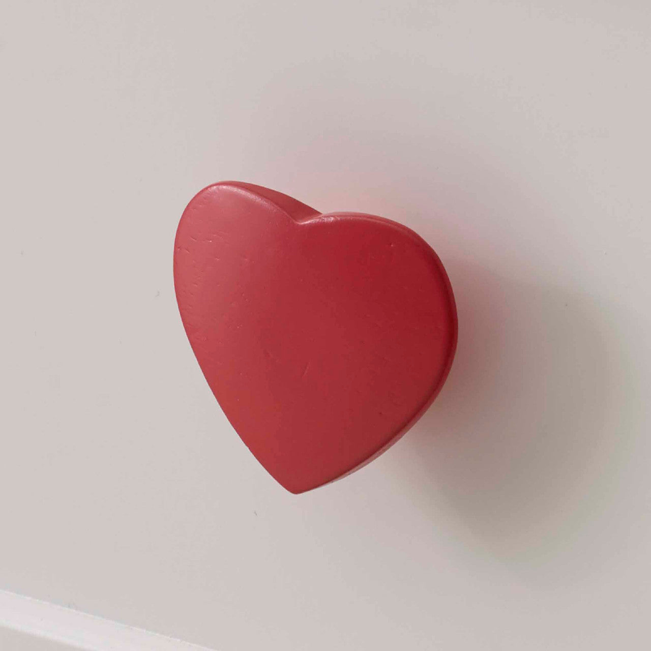 Red wooden handles