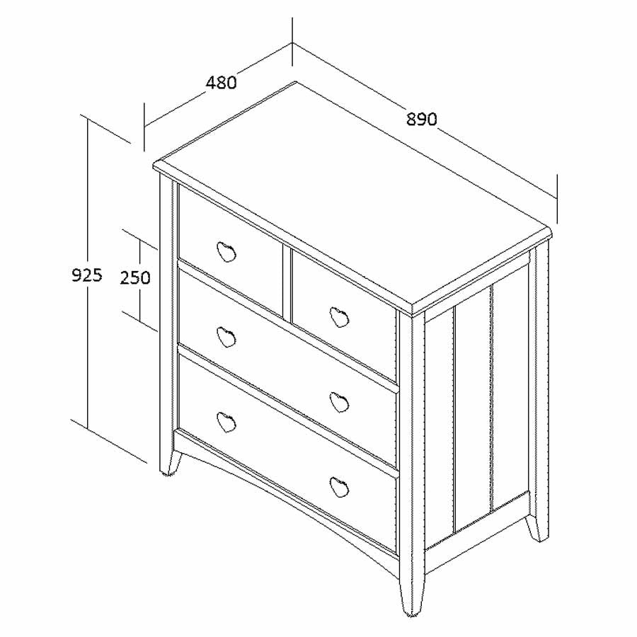 girls chest of drawers