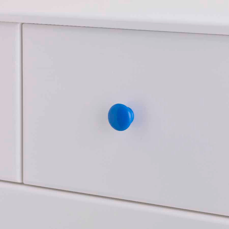 Blue round handles
