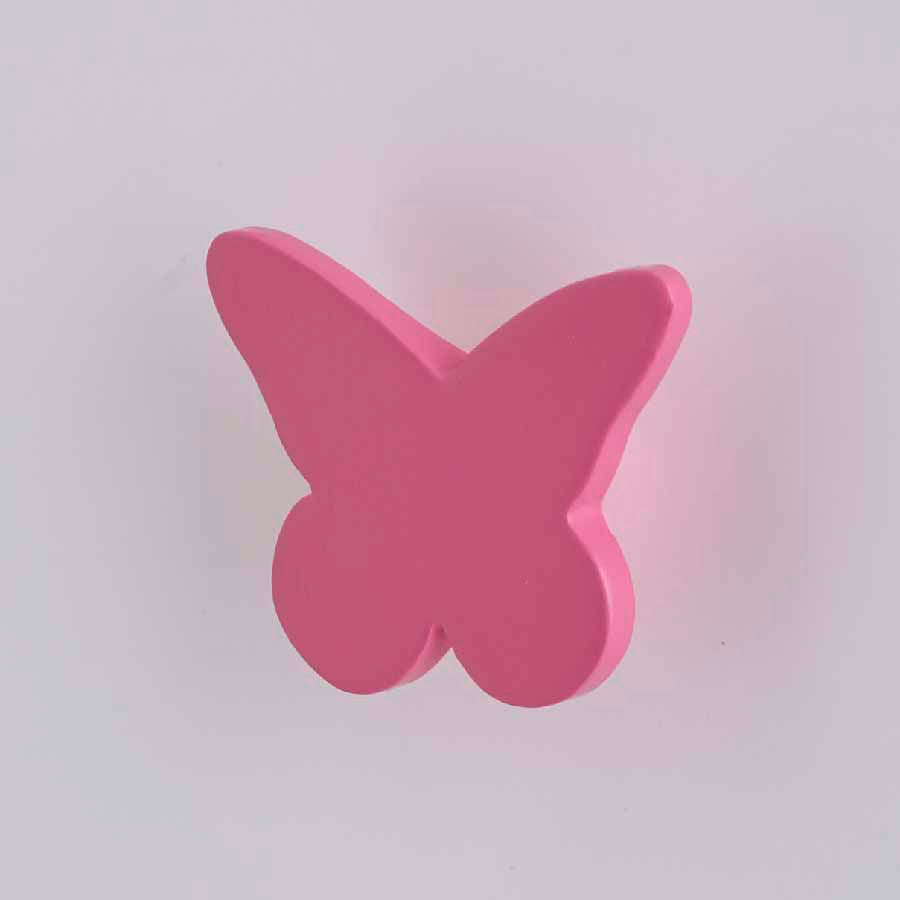 Pink butterfly handles