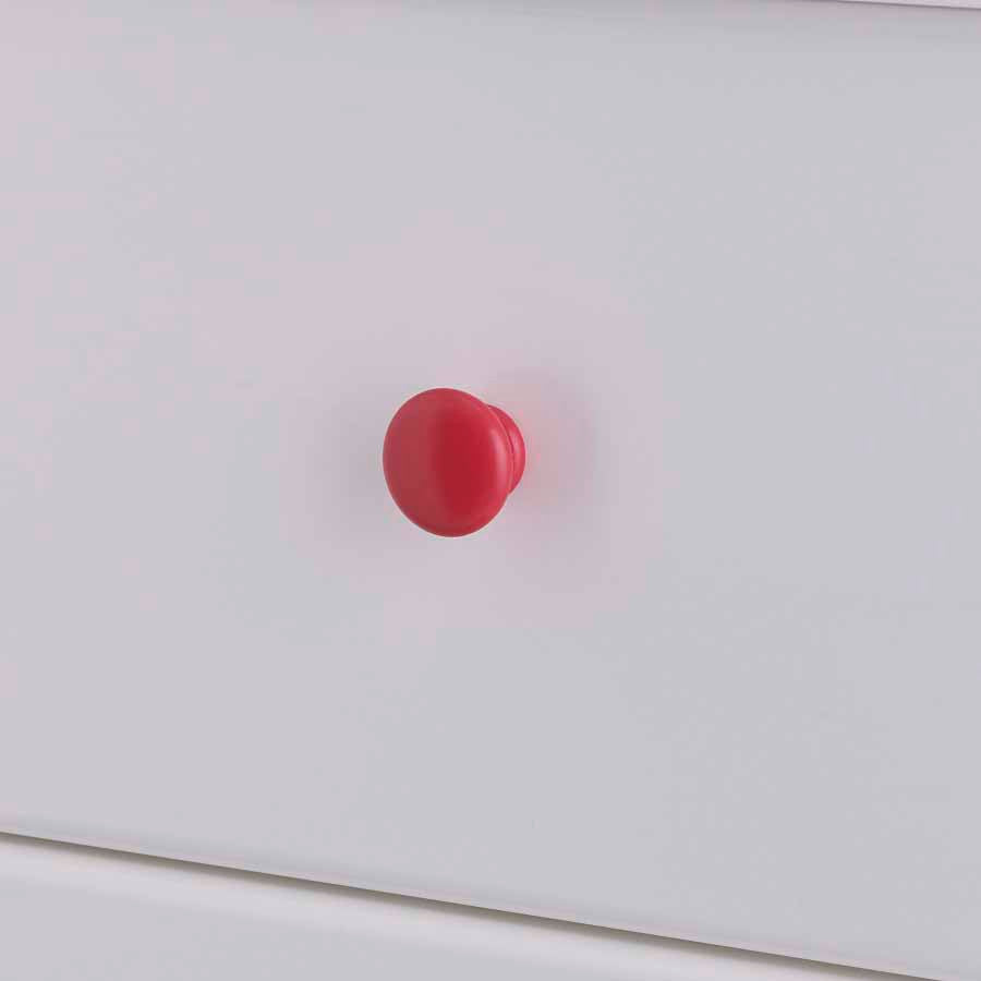 Red round handles
