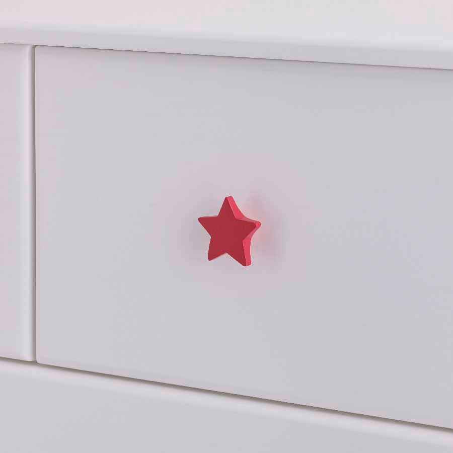 Red star handles