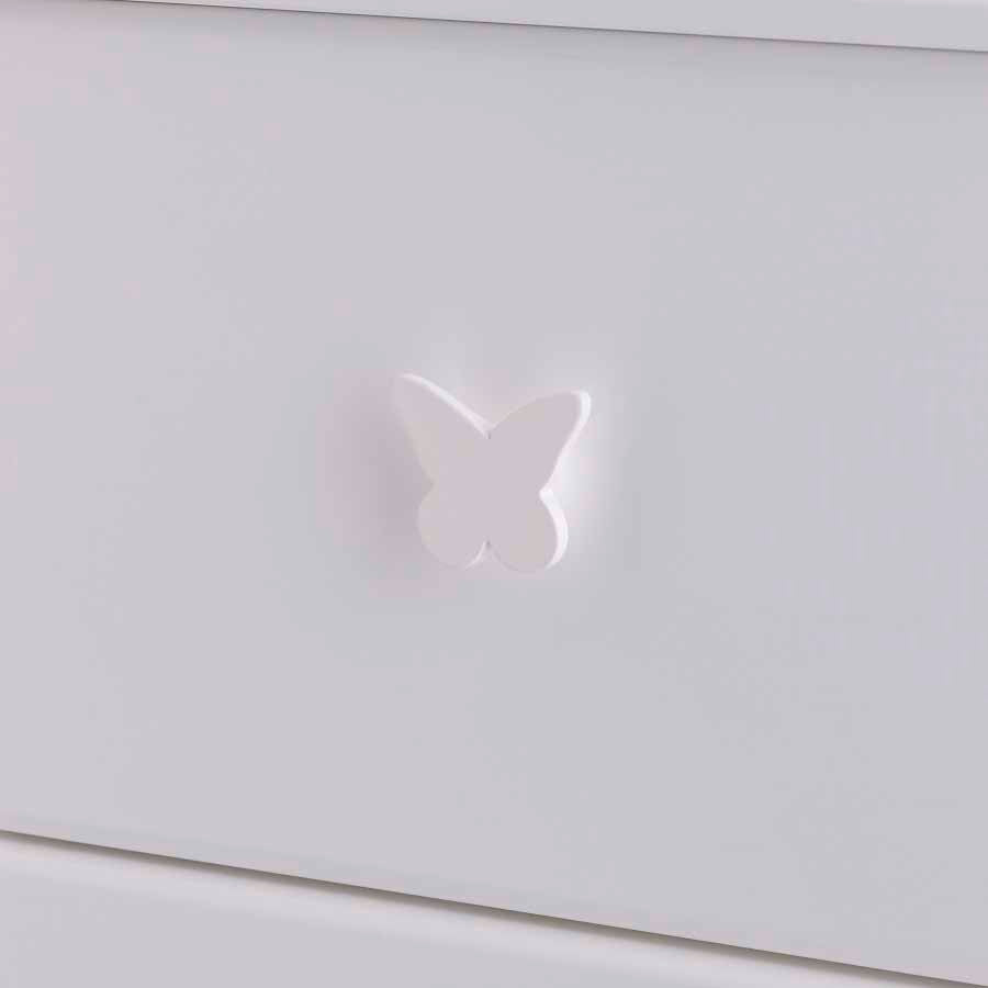 White Butterfly Handles