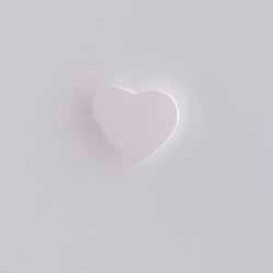 White heart handles