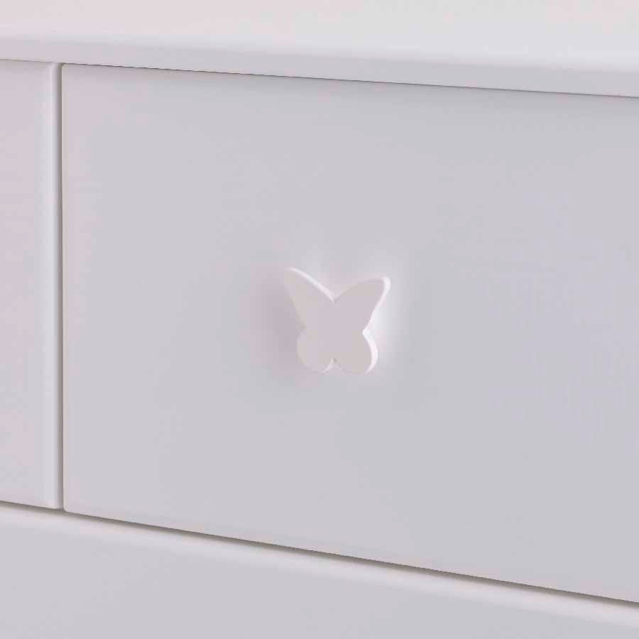 white butterfly handle wood