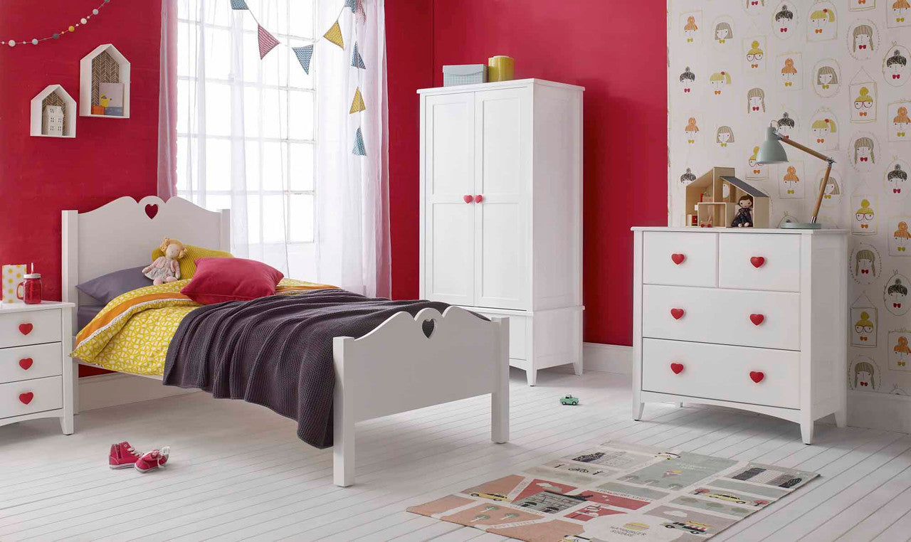 Wooden storage drawers set bedroom Holly 4 Piece bundle