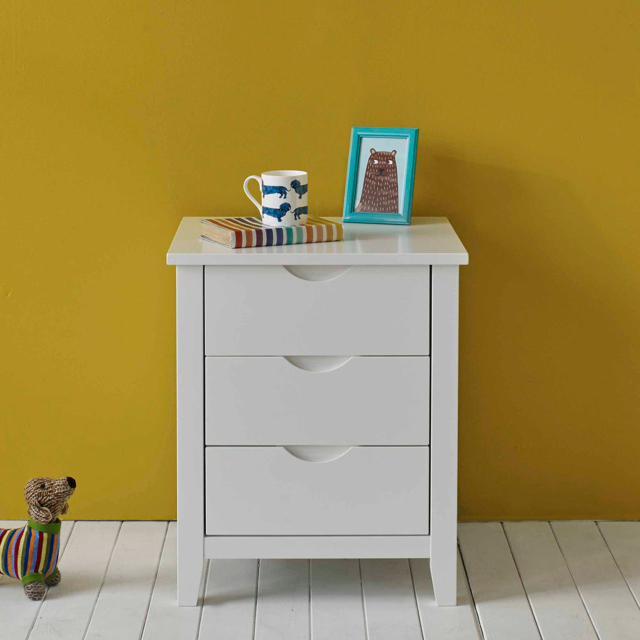 white bedside table kids