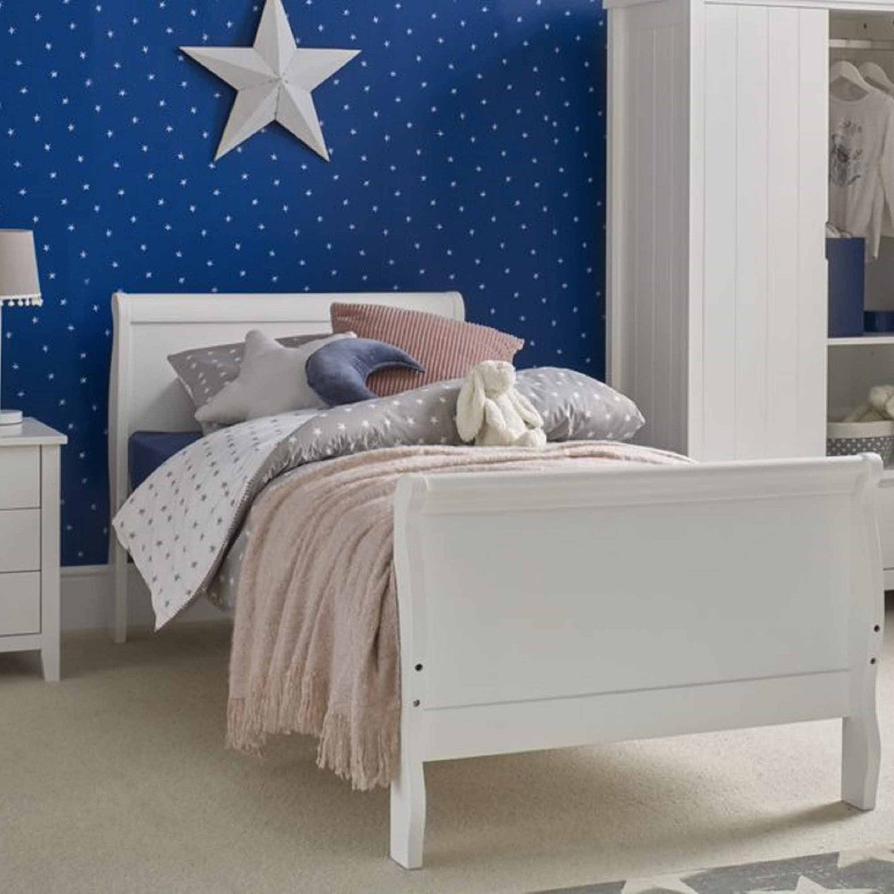 nevis sleigh bed