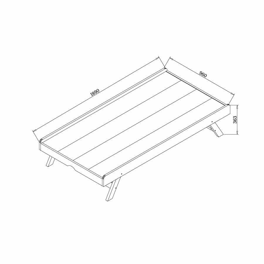 Jango Single Bed with Pop-Up Trundle