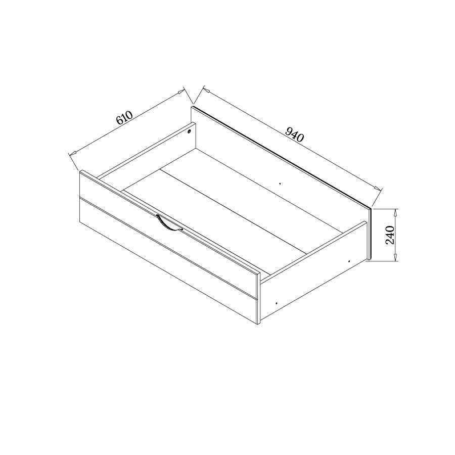 under bed storage solution drawers small space