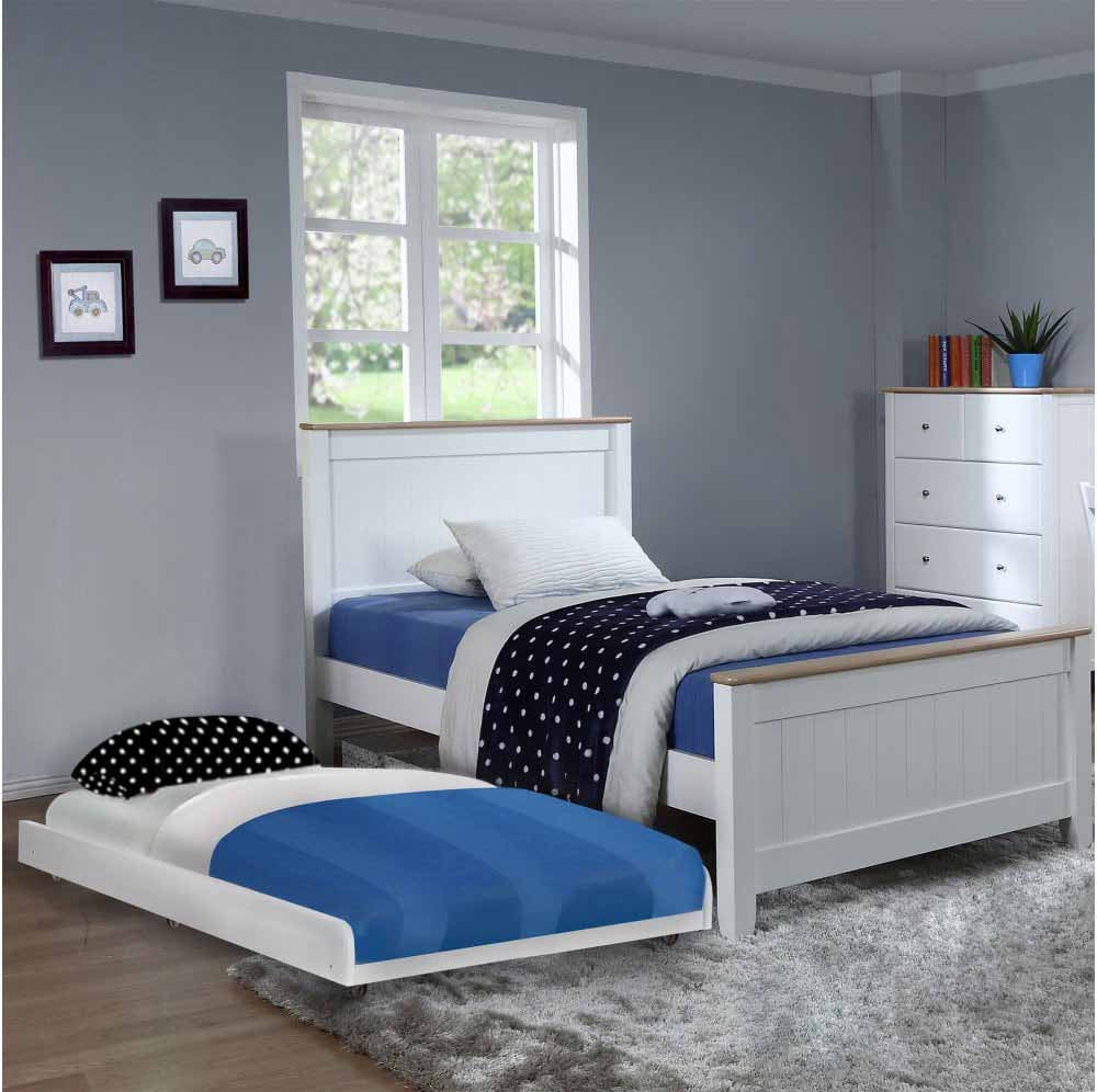 kids single bed underbed trundle