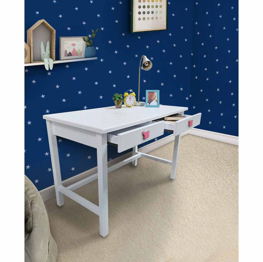 Nevis work space with drawer Butterfly handles