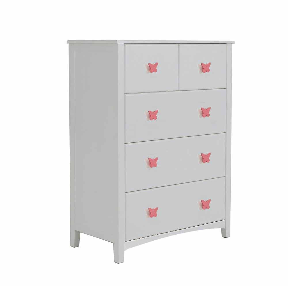 Nevis wooden 5 drawer chest large